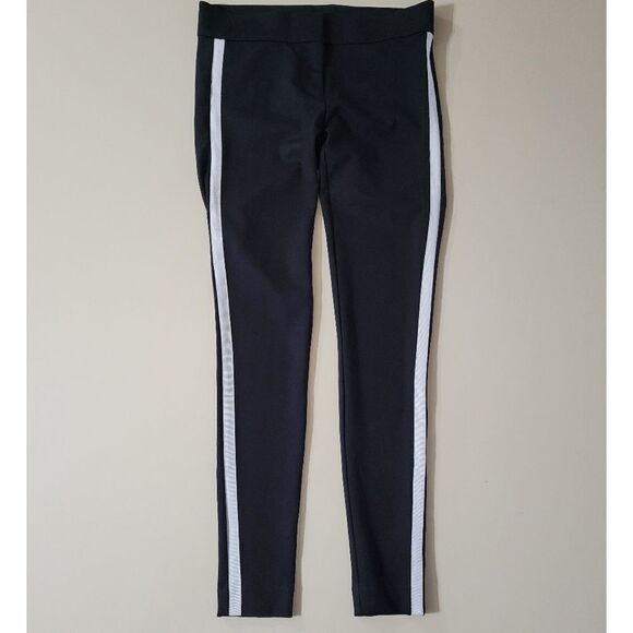 Loft Black Skinny Legging White Stripe Trouser - Picture 3 of 12